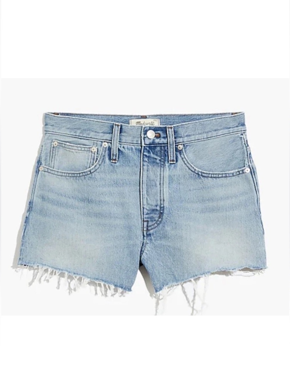 Madewell Relaxed Denim Shorts - size 27 - 15.5 inch waistband - NWT